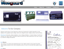 Tablet Screenshot of blueguardstabilizer.com